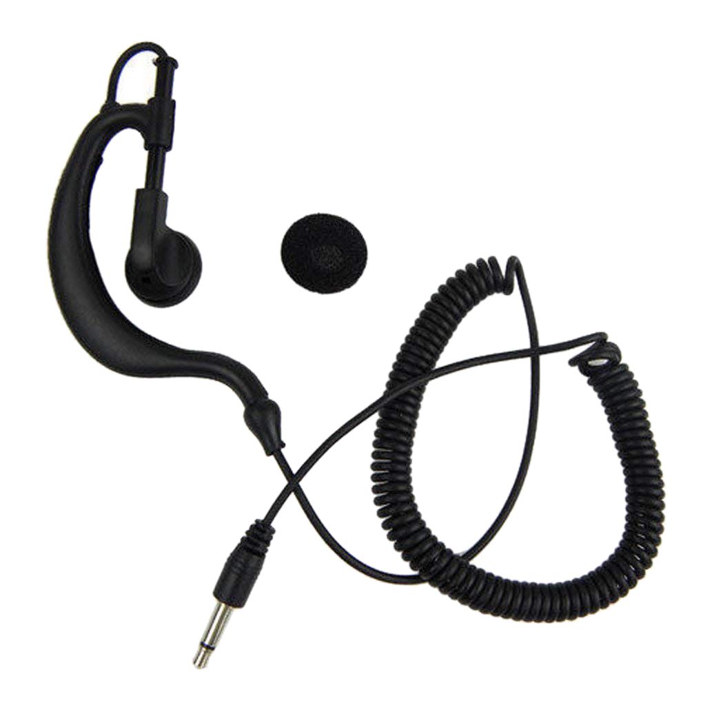 Boyijia G Shape 3.5MM Jack Two Way Radio Single Earphone Only Listen