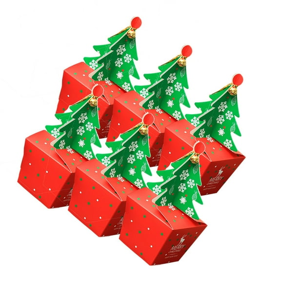 20 Pcs Christmas Candy Pouches Small Favor Bags Buffet Boxes Holiday Party Holders