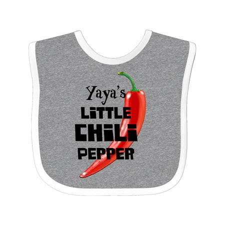 

Inktastic Yaya s Little Chili Pepper Gift Baby Boy or Baby Girl Bib