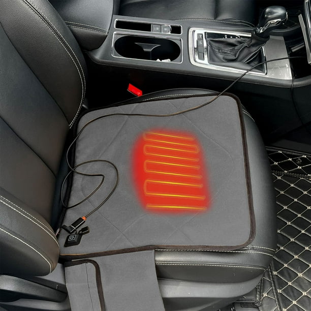 EckyAdam Outdoor Chair CushionsUSB Electric Heating Seat Cushion Portable Heated Seat Cushion Car Heated Seat Cover Foldable Heating Pad With 3 Temperature Level For Fishing Hunting Walmart
