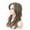 Gold, variant on WXLCISI Women's Fashion Gold Wave Wigs for Women Long Curly Synthetic wig Middle Part Natural Looking Heat Resistant Fiber Wigs 20 Inch