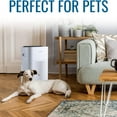 thumbnail image 6 of Habitat Medium Room Air Purifier with HEPA 13 Activated Carbon Filtration System, Real-Time Air Quality Monitor and Alert, Whisper Quiet Fan with Three Speeds, Filter Replacement Reminder, White, 6 of 8
