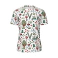 thumbnail image 5 of Wukai Frog and Forest Plants Print Men's Short-Sleeved Mesh T-Shirt,Quick-Dry Short Sleeve Workout T-Shirt-XX-Large, 5 of 8