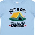thumbnail image 4 of Inktastic Just a Girl Who Loves Camping Girls Baby T-Shirt, 4 of 5