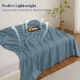 thumbnail image 3 of PHF Ultra Soft Waffle Weave Blanket Twin Size for Bed, Lightweight and Breathable Blanket, Perfect for Hot Sleepers, 66"x 90", Stormy Blue, 3 of 8