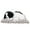 Black/White, variant on Rupoun Simulation Sleeping Dog Puppy Ornament Electronic Pet Bamboo Charcoal Plush Toy with Barking Voice for Home Decor, Yellow