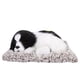 thumbnail image 1 of Adorno para cachorro BRI Simulación de Perro durmiendo peluche negro + blanco, 1 of 10