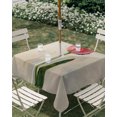 thumbnail image 2 of Square Outdoor Tablecloth with Umbrella Hole Vintage Red Tulip Flowers Outside Table Cloth Waterproof Patio Table Cover Country Pastoral Plants Leaves Zipper Tablecloths for Picnic Camping 60x60 Inch, 2 of 8