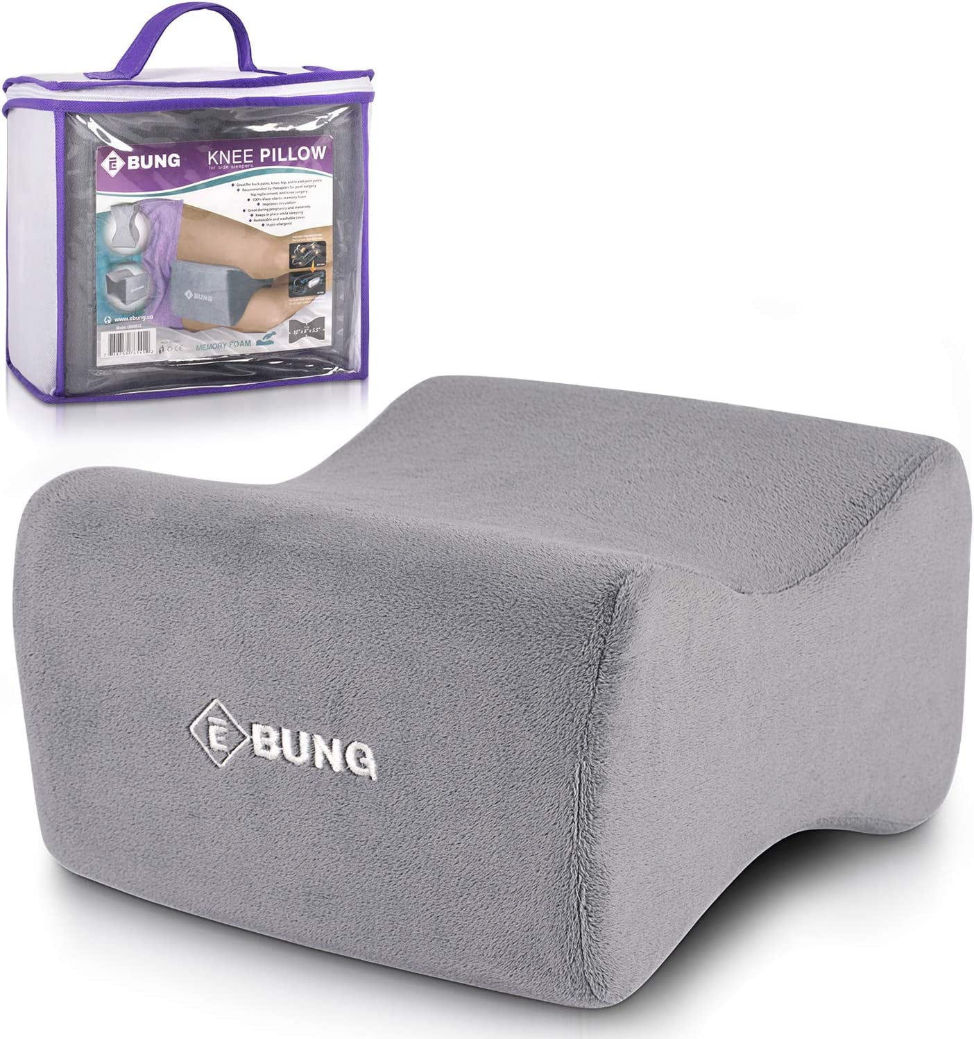 Abco Ebung Knee Pillow & Leg Pillow Contour Leg Pillow with Washable