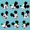 thumbnail image 2 of Girl's Mickey & Friends Mickey Mouse Funny Faces  Graphic Tee Tahiti Blue Small, 2 of 4