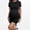 Black, variant on Women's Maternity Short Sleeve Dresses Pregnancy Cotton Side Ruching Drawstring Bodycon Solid Color Mini Dress Black M