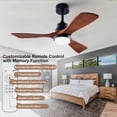 thumbnail image 4 of Ventilador de techo BOJUE de 42" con aspas de madera, luz LED y control remoto, 4 of 9