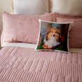 thumbnail image 5 of 3drose, Shetland Sheepdog Lying by a Wooden Wagon, Mr,, 16x16 inch Pillow Case, 5 of 5