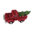 thumbnail image 1 of Christmas tinsel table top truck, 1 of 6