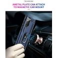 thumbnail image 3 of for Galaxy Note 20 Ultra Case (NOT Fit The Note 20) with HD Screen Protectors, Military-Grade Ring Holder Kickstand Drop Tested Shockproof Cover Case for Samsung Galaxy Note 20 Ultra (5G) Blue, 3 of 7