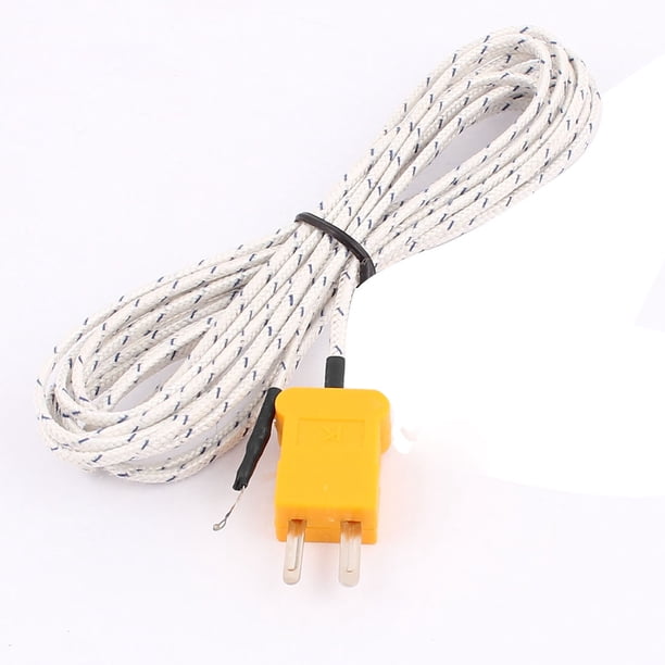 Controlador de temperatura tipo K, sonda de termopar, cable de -50 a +204°C, 300 cm (10 pies) de largo