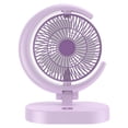 thumbnail image 2 of shyuyusa Household Portable USB Rechargeable Fan With Light Foldable Cooling Fan For Home Office Outdoor Use, 2 of 7