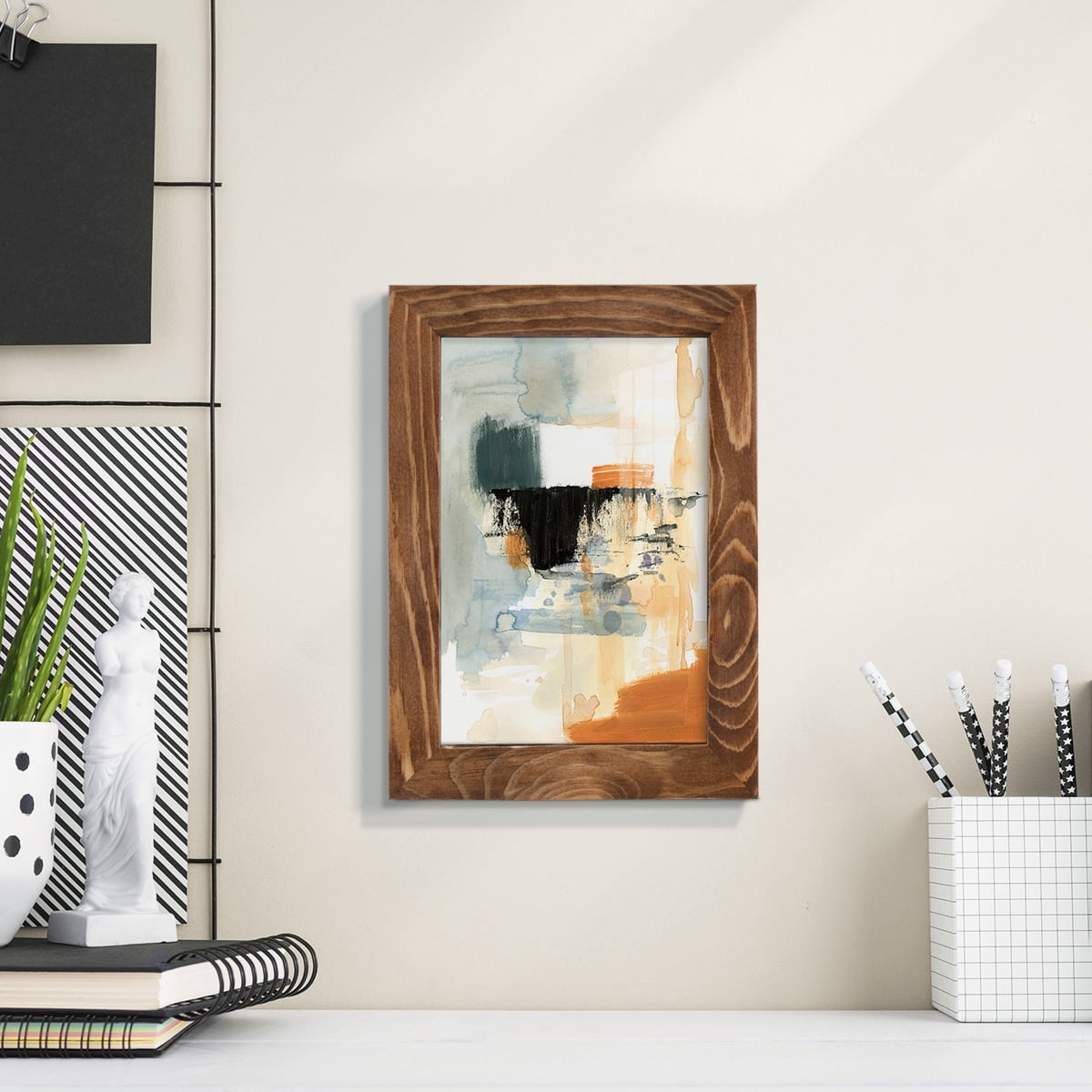 Seria IV - Framed Print w/glass - Walnut