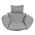 thumbnail image 1 of Hanging Swing Chair Cushion Egg Chair Replacement with Headrest Pillow for Patio Porch Backyard, 1 of 6