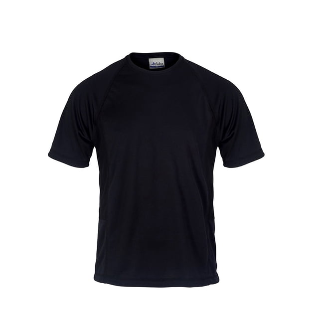 Playera deportiva EKIP Negra para hombre/mujer, ideal gym y running