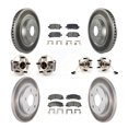 thumbnail image 1 of Transit Auto Front Rear Hub Bearings Assembly Coated Disc Brake Rotors and Ceramic Pads Kit (10Pc) for Car Chevrolet Impala Limited - Left Right Side (Driver Passenger) KBB-112674, 1 of 11