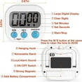 thumbnail image 2 of 2Pcs Kitchen Timer , Magnetic Digital Timers Loud Alarm Kitchen Timers for Upgrade Classroom Timer for Kids, 2 of 7