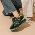 thumbnail image 4 of 2022 nuevas zapatillas de deporte de estilo deportivo coreano para mujer, zapatos de plataforma plana, moda de primavera, zapatos casuales de suela gruesa cómodos para mujer, 4 of 5