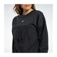 thumbnail image 3 of Reebok Womens TS Midlayer Pullover Sweater, Black, Small, 3 of 7