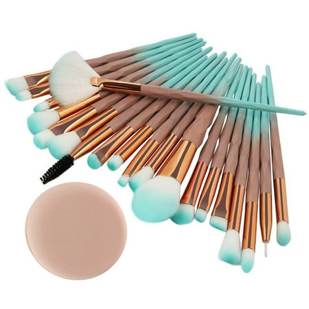 - 20PCS Make Up Foundation Eyebrow Eyeliner Blush Cosmetic Concealer Brushes