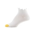 thumbnail image 4 of GoldToe Edition Women's Lettuce Edge Rib Quarter Socks White, 6 Pairs, Size 6-9, 4 of 5
