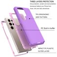 thumbnail image 5 of Ebizware for Samsung Galaxy S24 Ultra Phone Case, Shockproof Hybrid Rugged Case Military Grade Heavy Duty Dual Layer Full Protection Cover for Galaxy S24 Ultra - Purple/Pink, 5 of 10