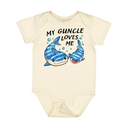 

Inktastic My Guncle Loves Me- Whale Shark Gift Baby Boy or Baby Girl Bodysuit