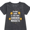 thumbnail image 2 of Instant Message - Only Going if They Have Chicken Nuggets - Toddler & Youth Girls Fleece Dress, 2 of 5