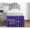 thumbnail image 5 of SGI Bedding Dorm Room Bed Skirt | Twin XL 36" Ruffled Microfiber Bed Skirt | Fade Resistant, Wrinkle Free, Anti-static, Decorative, Extra Storage Space, Clutter-Free | Purple, 5 of 8