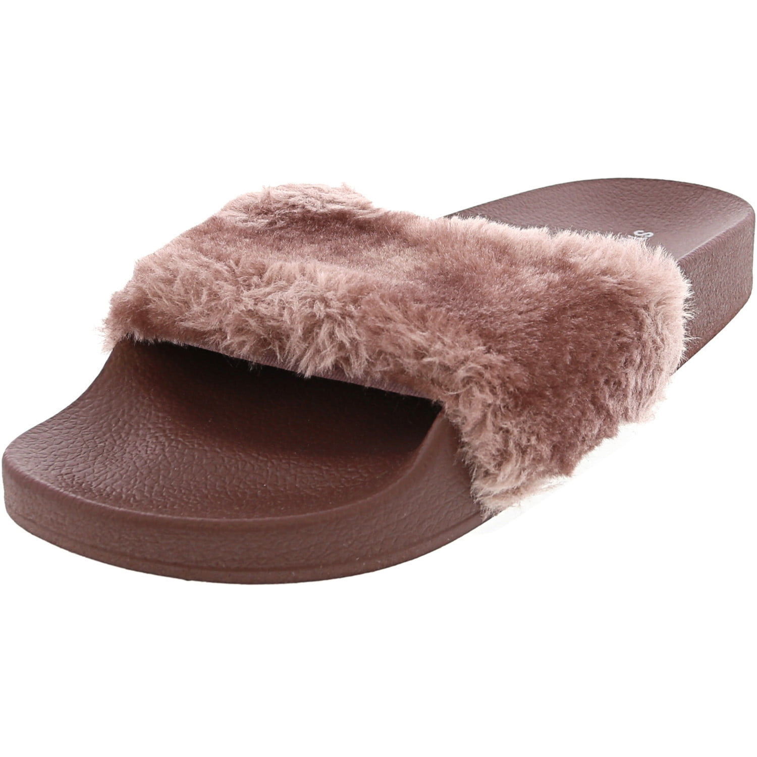 steve madden fur sandals