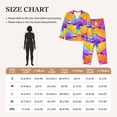thumbnail image 6 of Kll Magic Mushrooms Print Women'S Long Sleeve Pajamas With Pants Sleepwear Loungewear 2 Set-Medium, 6 of 9