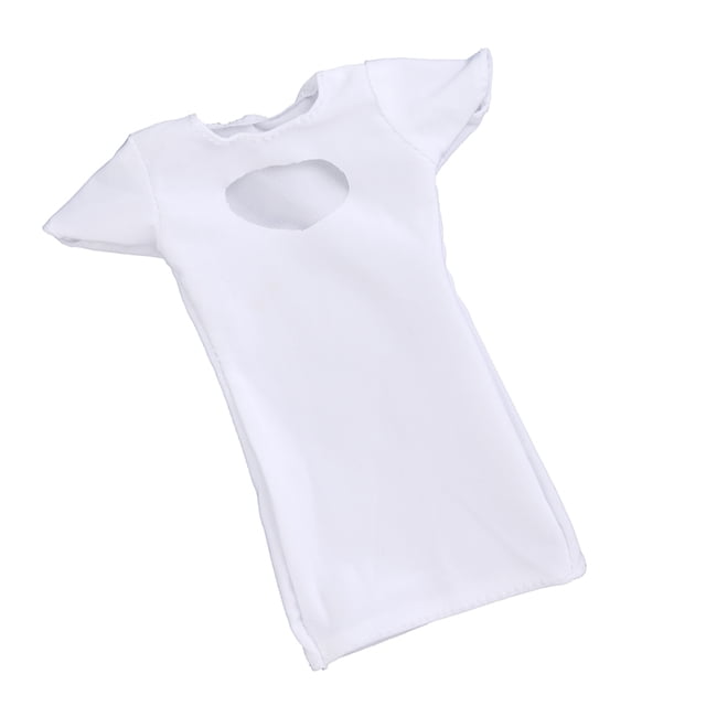 Falda De Vestir De Una Pieza 1/6 Para Figura De Acción Femenina De 12 "blanco Sunnimix Vestido de figura de acción de 12 pulgadas