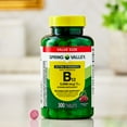 thumbnail image 5 of Spring Valley Extra Strength Vitamin B12 Supplement, Cherry, 5000 mcg, 300 Count, Fast Dissolve Tablets for Metabolism Support, 5 of 12
