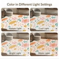 thumbnail image 7 of ODIKA 4'x6' Pastel Floral Harmony with Whimsical Washable Area Rug Elegant Blend of Soft Hues and Nature-Inspired for Bedroom, Reading Nook, Pet Friendly & Non-Shedding, 7 of 7