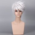 thumbnail image 3 of anime peluca plata blanco okantian pelo corto anti warp cospl, 3 of 5