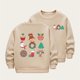 thumbnail image 1 of Cowsor Girls Sweatshirts Kids Cute Graphic Crewneck Pullover Tops Xmas Long Sleeve Holiday Shirts, 1 of 5