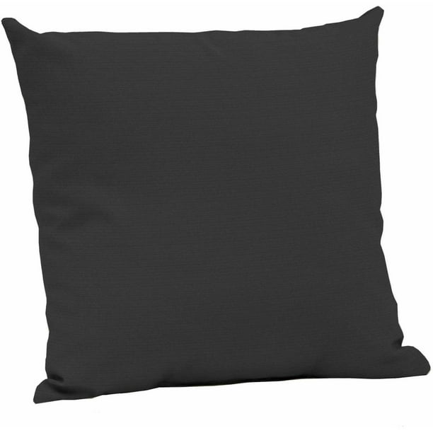 Better Homes & Gardens Black 24" x 24" Outdoor Patio Deep Seat Pillow Back
