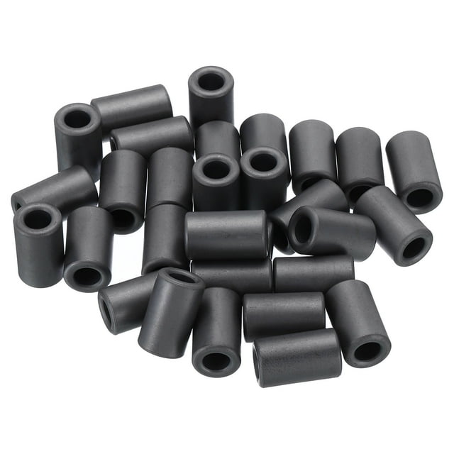 Unique Bargains Ferrite Toroid Core, Toroid Core 0.5' ODx0.3' IDx0.8' H, Black 30 Pack