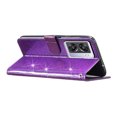 thumbnail image 3 of Compatible avec OnePlus Nord N300 Étui Portefeuille Pailleté avec Poche pour Carte et Couverture Rabattable, 3 of 5