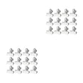 thumbnail image 2 of Injueey 12x Clips para bolsas de acero inoxidable, solución práctica de sellado para patatas fritas, aperitivos, Clips para bolsas con trompeta 4*4cm 2Conjunto, 2 of 6