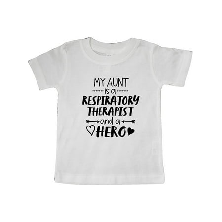 

Inktastic My Aunt is a Respiratory Therapist and a Hero Gift Baby Boy or Baby Girl T-Shirt