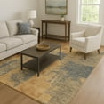thumbnail image 7 of Addison Rugs Mayfield Premium Machine Washable Transitional Abstract Gold Rectangle Rug, 3' x 5', 7 of 7