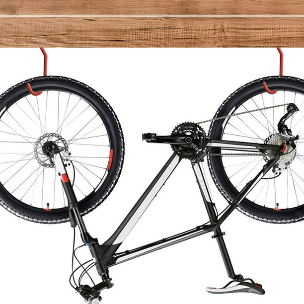 Paire de suspensions vélo à crochets acier chromé