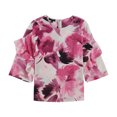 thumbnail image 1 of Alfani Womens Ruffle Sleeve Pullover Blouse, Pink, X-Small, 1 of 1