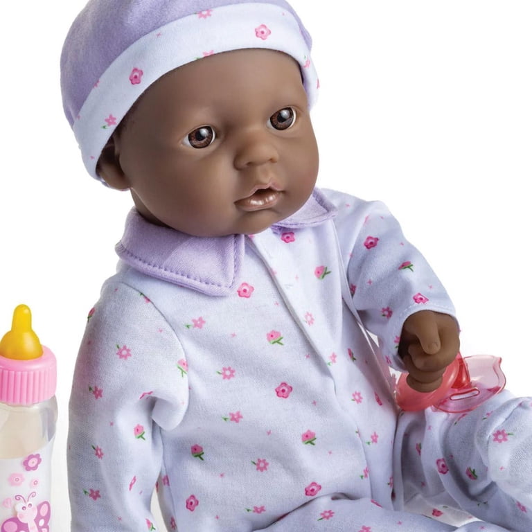 JC Toys La Baby 16-Inch African American Soft Baby Doll with